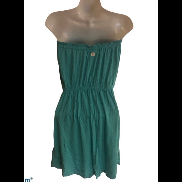 Billabong Weeding Out Beach Dress Swim Cover-Up Size L Aqua Summer Pool - Picture 3 of 6